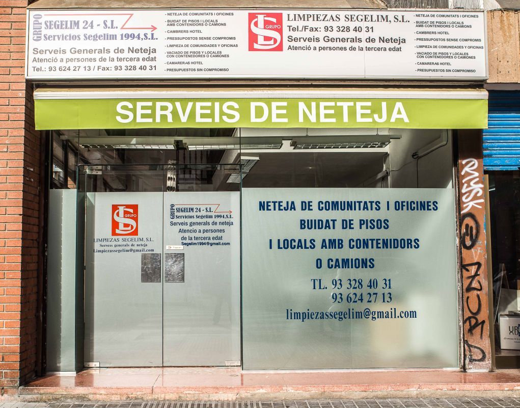 Empresa de neteja a Barcelona | Limpiezas Segelim